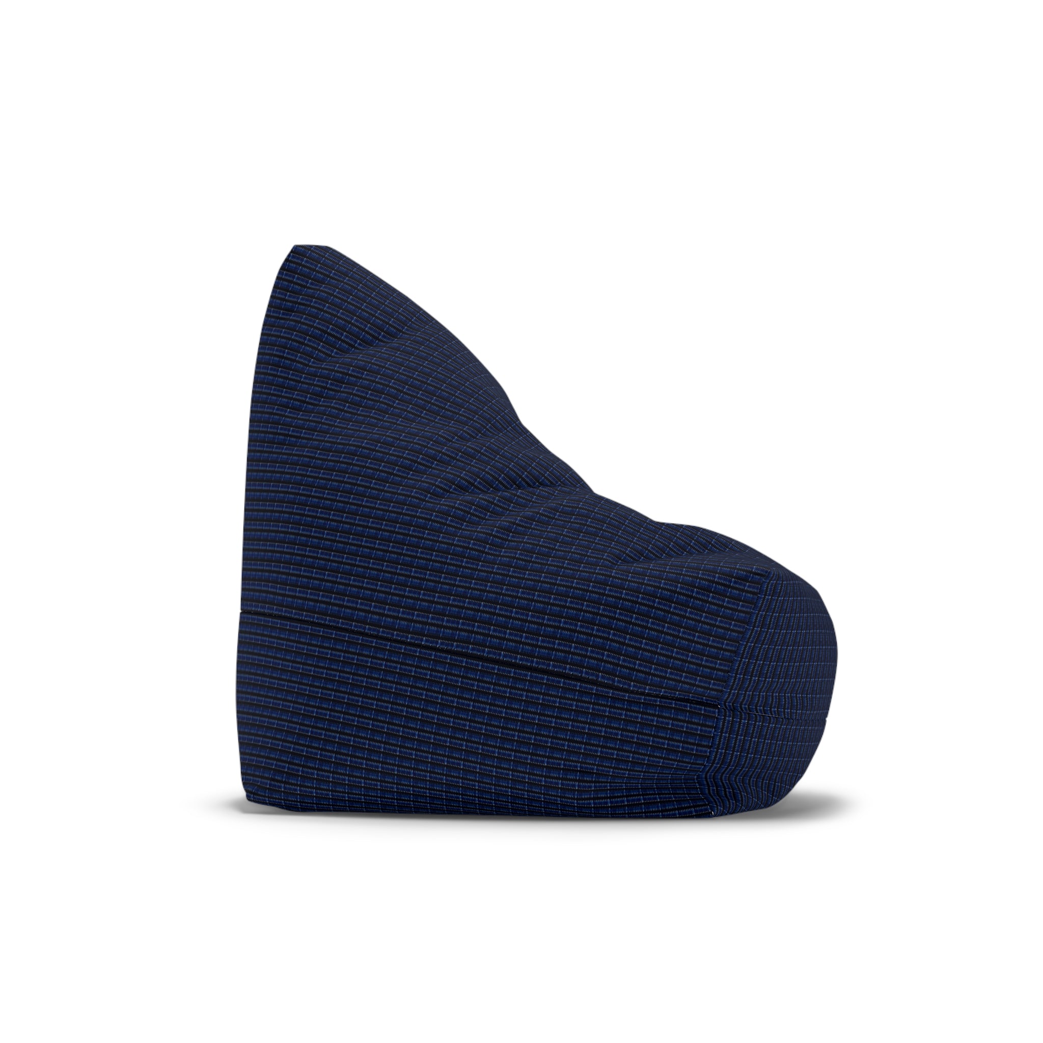 "Mississippi Midnight: Lovely Banjo Blues" Nave and Black Zig Zag Lines Bean Bag Chair Cover