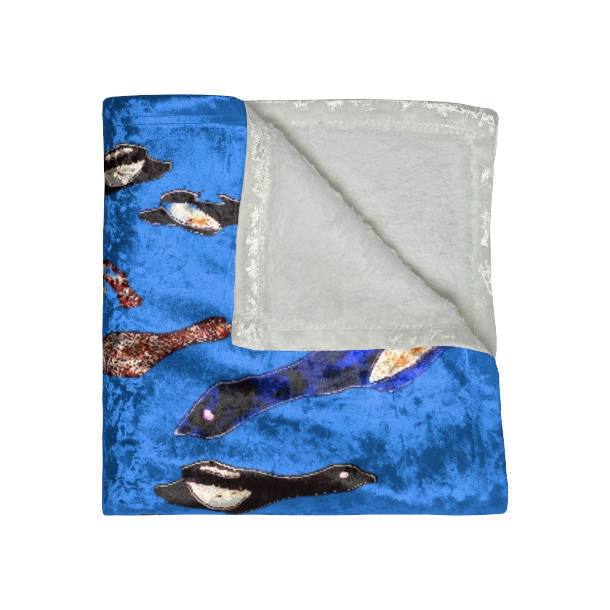 "Fly Me to the Moon" Crushed Velvet Blanket