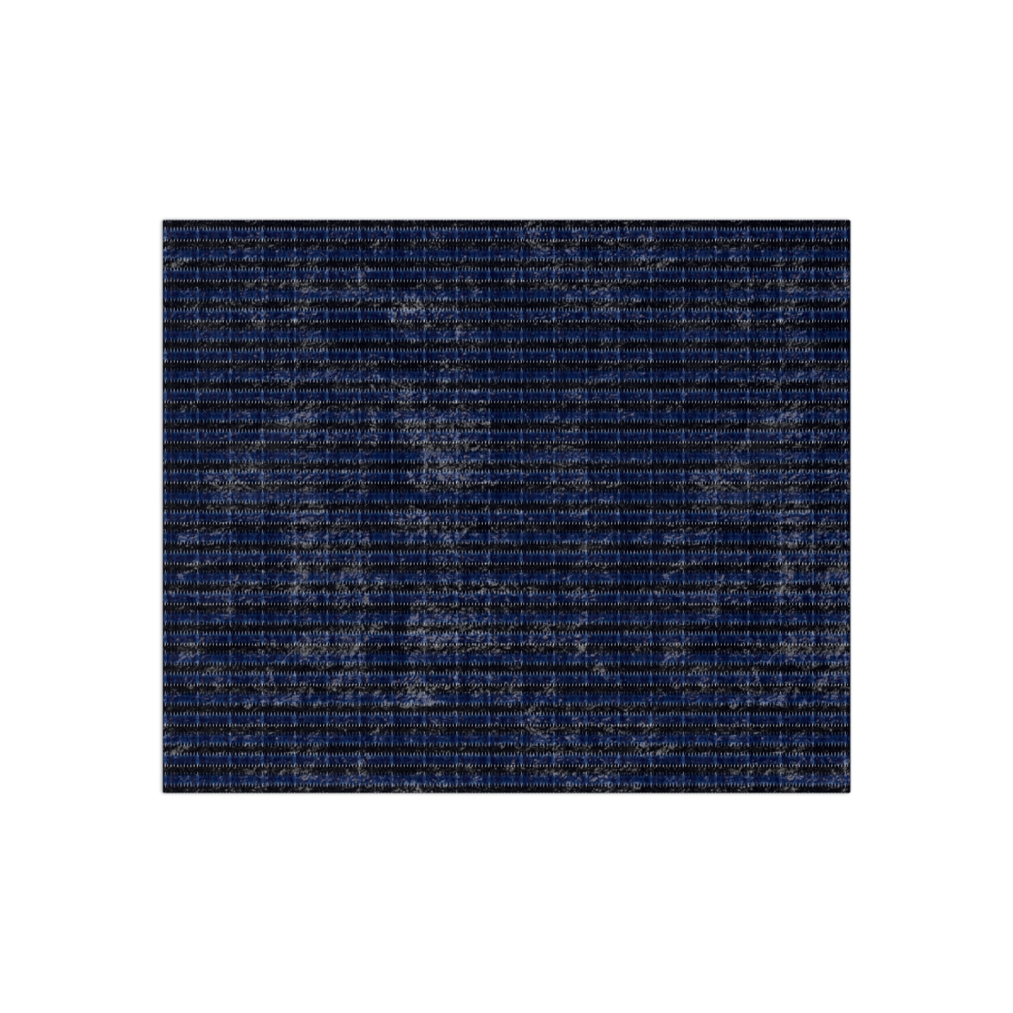 "Mississippi Midnight: Lovely Banjo Blues" Crushed Velvet Blanket — Navy Striped Plush Throw for Cozy Living