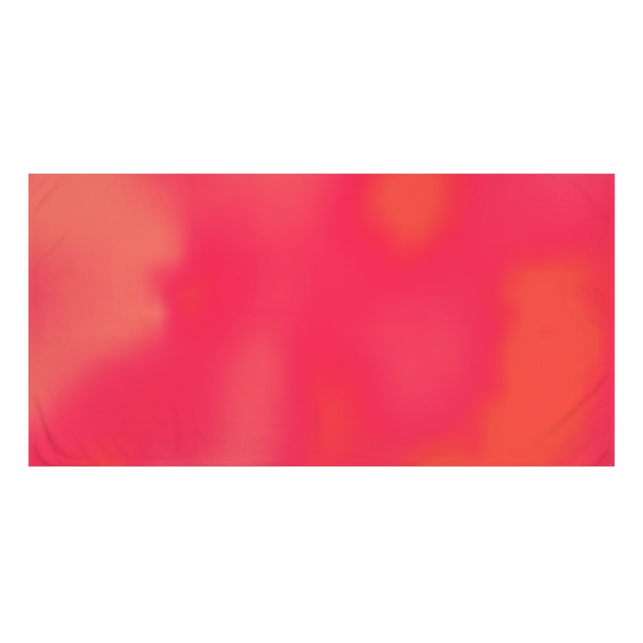 "The Skies Will Break For You, My Friend" Vibrant Coral Ombre Beach Towel