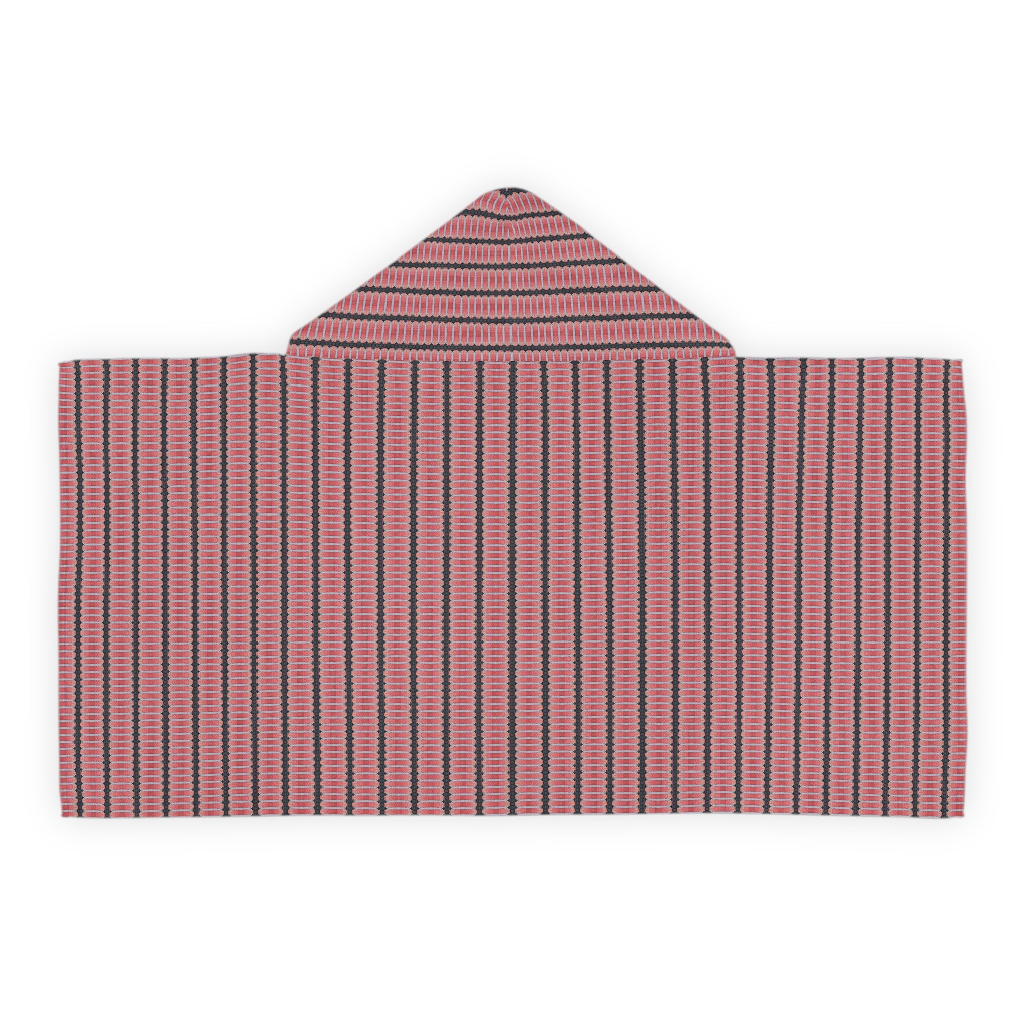 "The Nike of Samothrace" Striped Hooded Towel — Kids' Beach & Bath Wrap with Cozy Hood