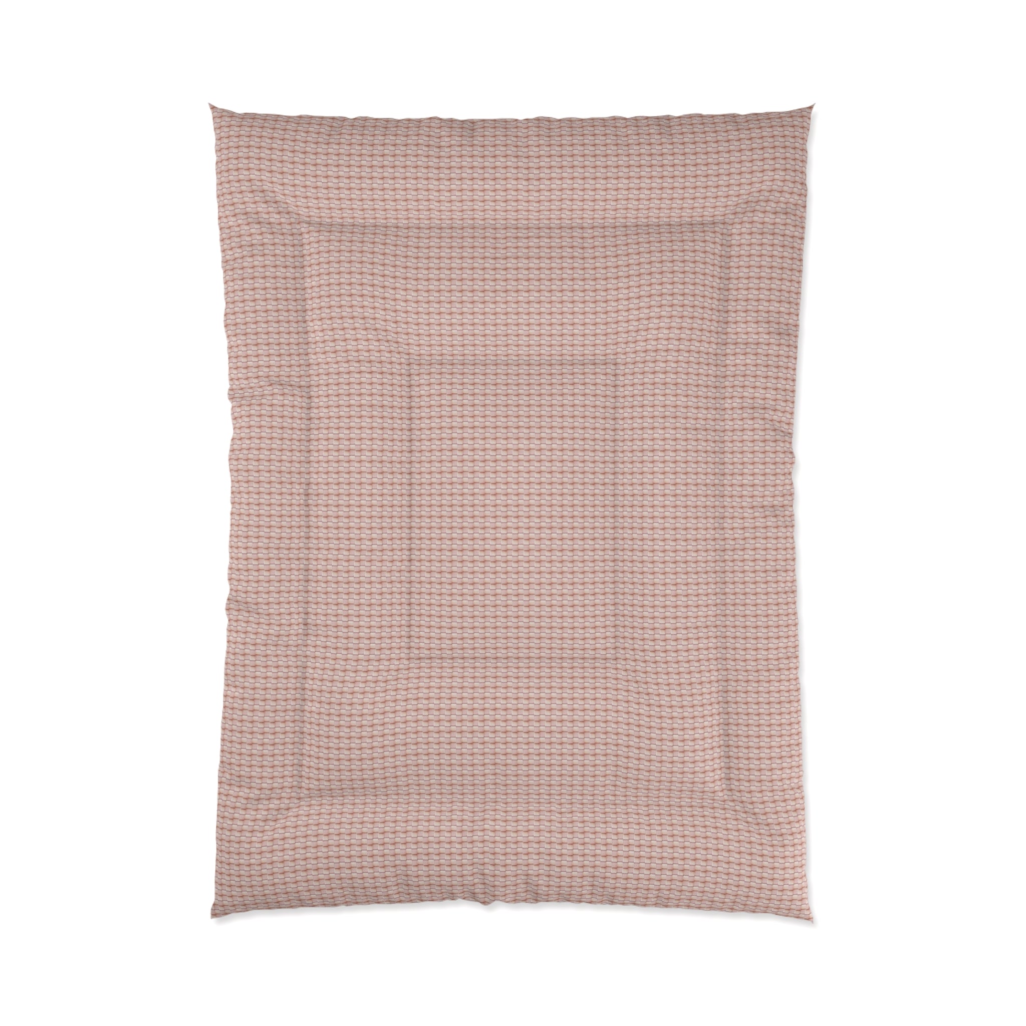 "Grandma Rose" Blush Waffle Comforter — Lightweight Textured Bedspread