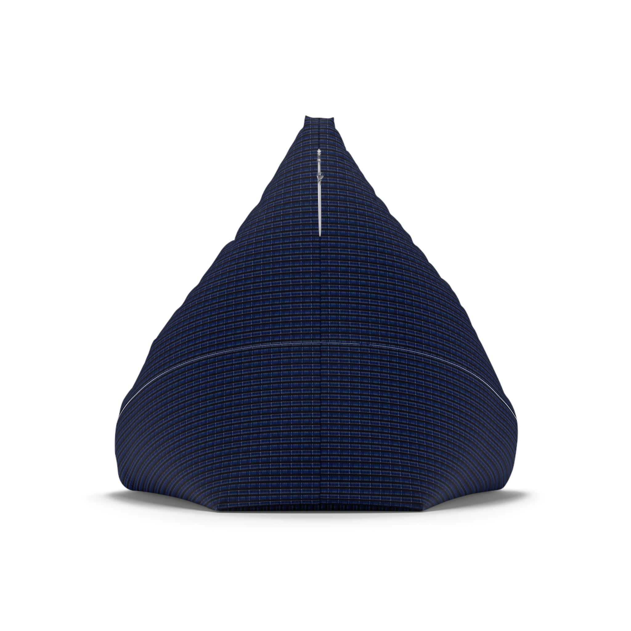 "Mississippi Midnight: Lovely Banjo Blues" Nave and Black Zig Zag Lines Bean Bag Chair Cover